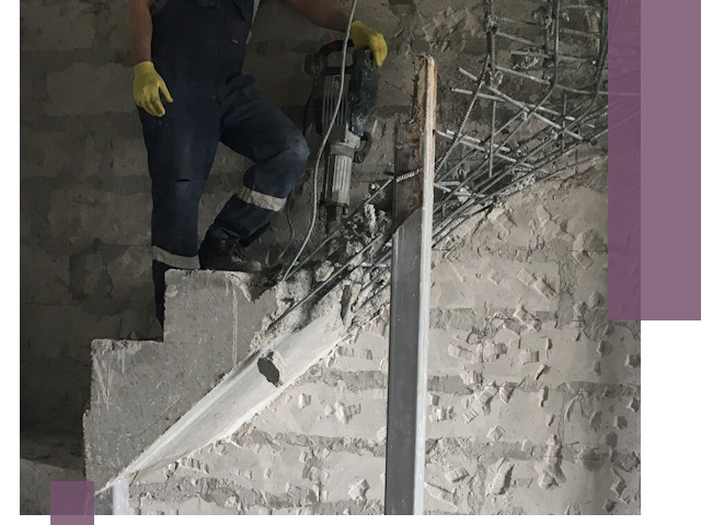 Демонтаж металлических и бетонных лестниц в Ессентуках