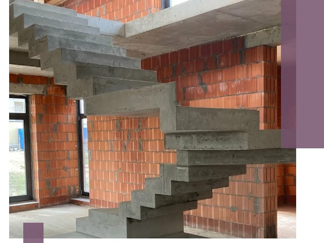 Изготовление бетонных лестниц под ключ в Ессентуках