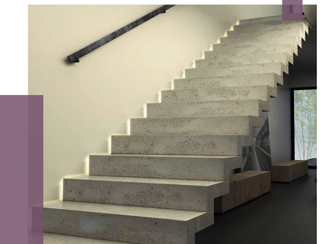 Облицовка бетонных лестниц в Ессентуках от 4589 руб/м2 