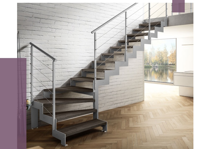 Г-образные лестницы под ключ в Ессентуках от 36964 руб. | ПРОЛЁТ-Ссн