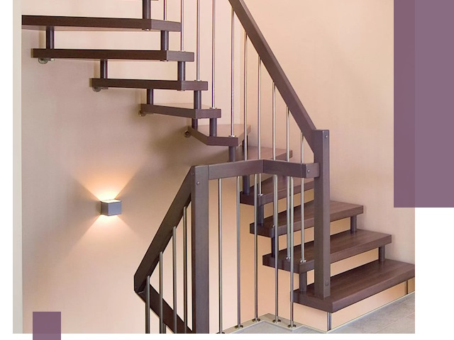 Изготовление лестниц на больцах в Ессентуках под ключ