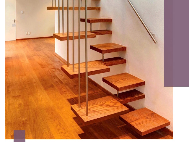 Лестницы «гусиный шаг» на заказ в Ессентуках для узких пространств