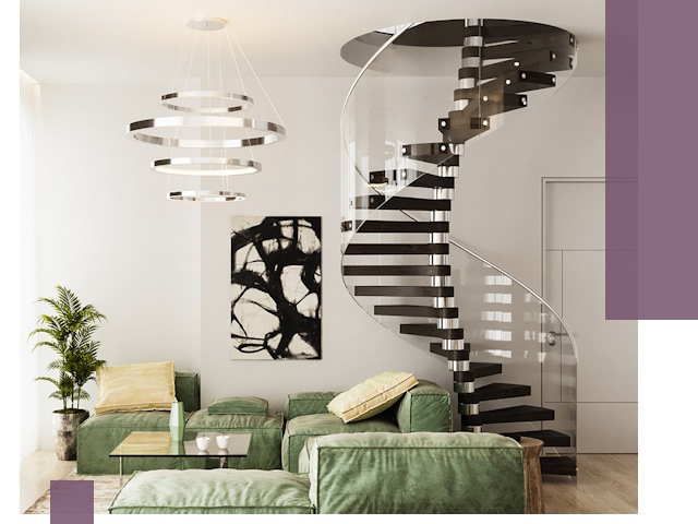 Лестницы для двухуровневой квартиры в Ессентуках — изготовление и монтаж