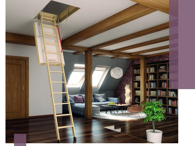 Чердачные лестницы под ключ в Ессентуках: изготовление и монтаж