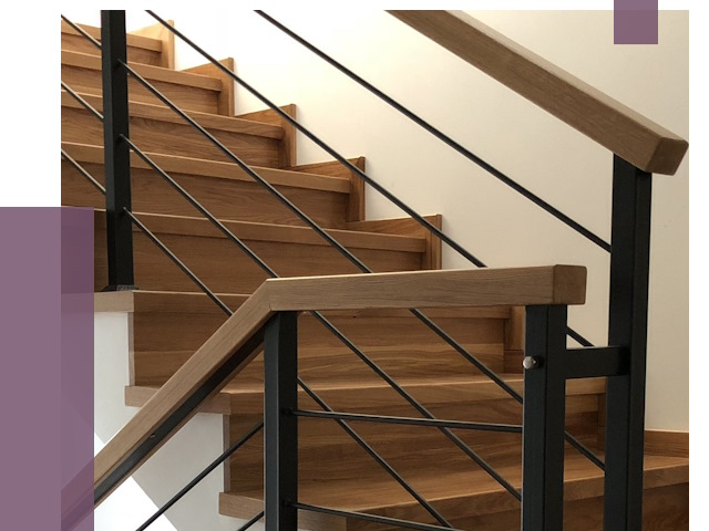 Обшивка металлической лестницы деревом в Ессентуках от 4334 руб. 
