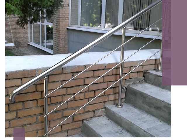 Перила из нержавеющей стали высокого качества в Ессентуках