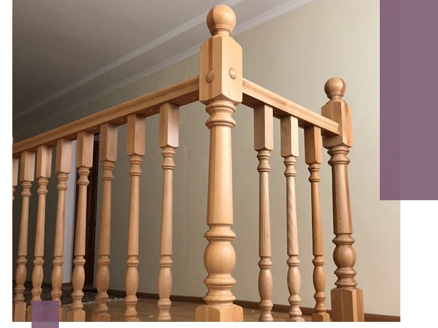 Деревянные перила на заказ в Ессентуках: монтаж и изготовление