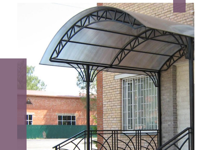 Металлические навесы и козырьки в Ессентуках от 12746 руб.