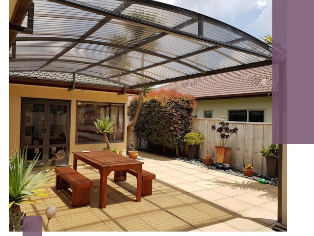 Навесы во двор под ключ в Ессентуках — изготовление и монтаж