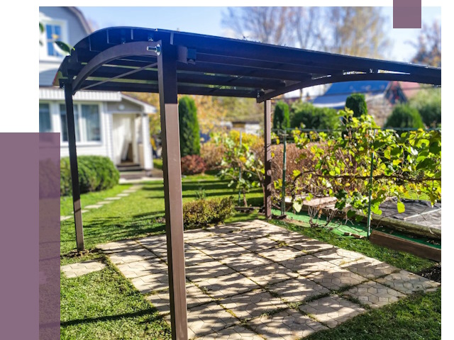 Навесы для дачи в Ессентуках от 12695 руб. под ключ — ПРОЛЁТ-Ссн