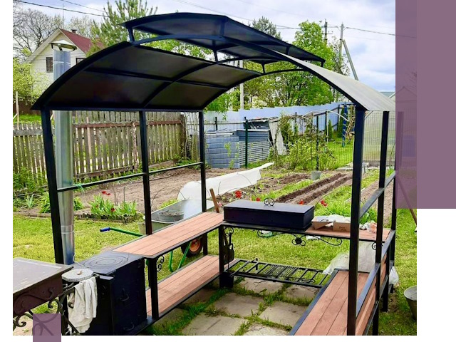 Навесы для барбекю в Ессентуках: изготовление, монтаж и демонтаж