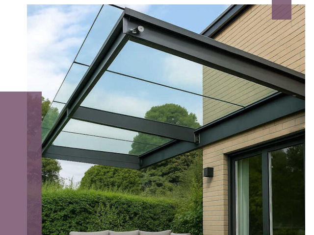 Стеклянные навесы и козырьки в Ессентуках от 12236 руб.