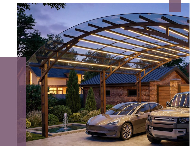 Металлические навесы в Ессентуках от 12644 руб. под ключ — ПРОЛЁТ-Ссн