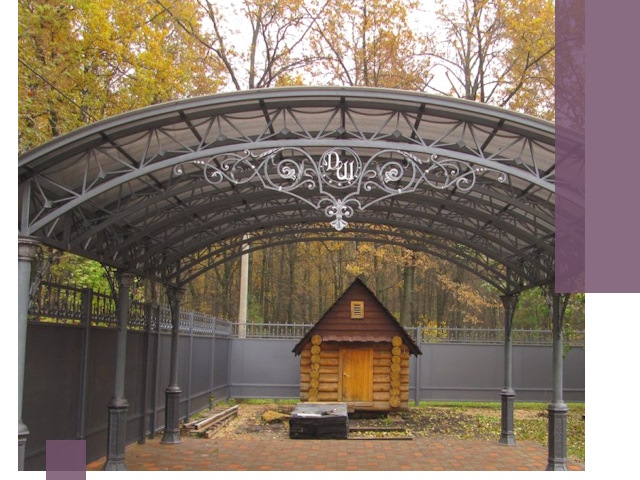 Кованые навесы премиум-класса под заказ в Ессентуках