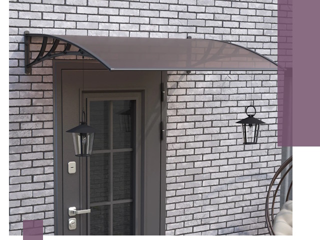 Недорогие козырьки и навесы под ключ в Ессентуках