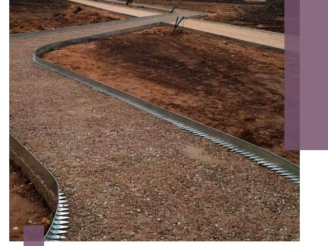 Металлические бордюры под ключ в Ессентуках — изготовление и монтаж