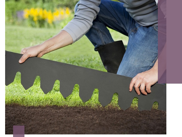 Металлические бордюры для газона в Ессентуках — изготовление и монтаж