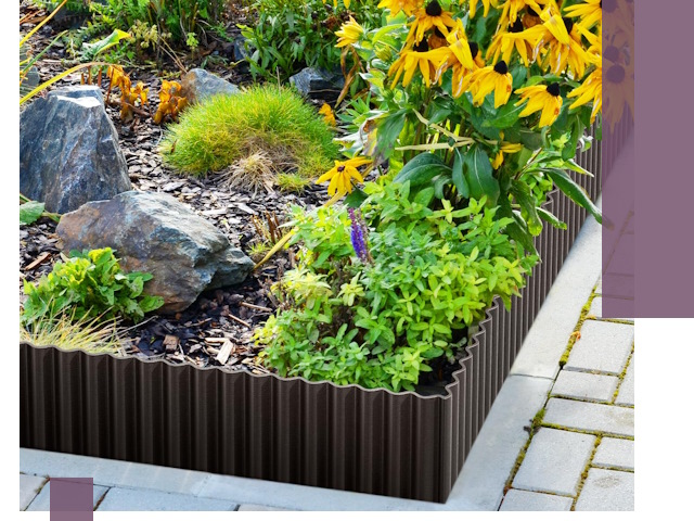 Металлические бордюры для клумб в Ессентуках — производство и монтаж