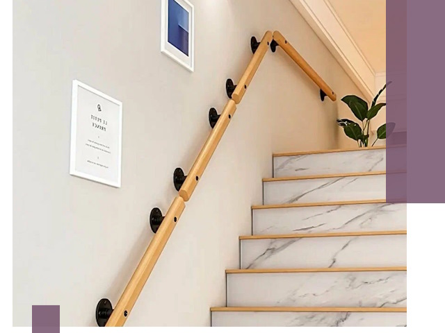 Поручни металлические и деревянные под ключ в Ессентуках