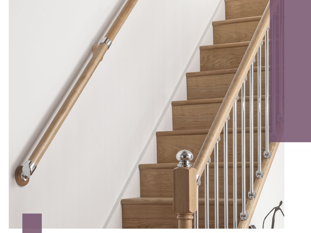 Пристенные поручни из стали и нержавейки под монтаж в Ессентуках